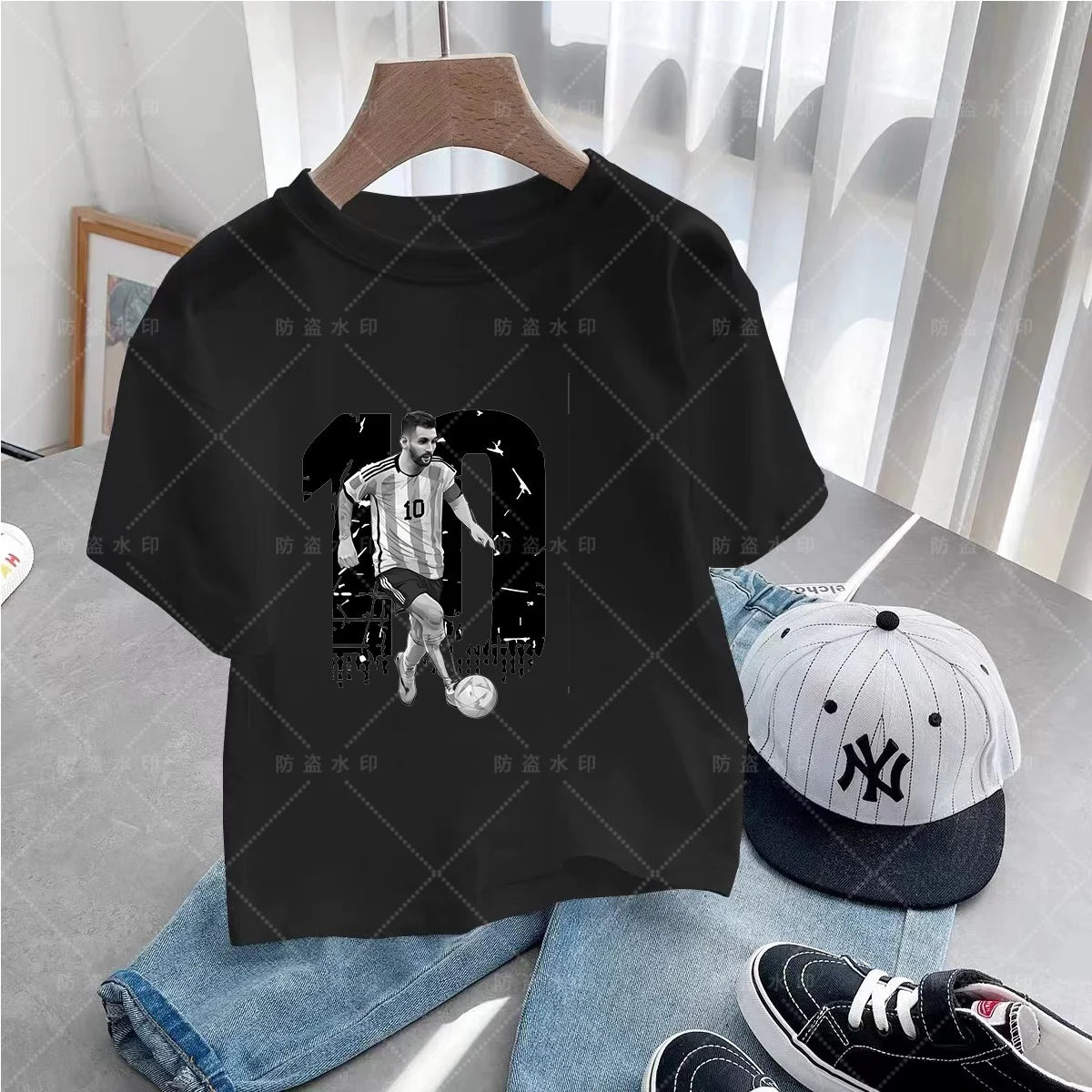 Cristiano Ronaldo Summer Fashion New T-Shirt Football Star Casual Round Neck Boys  Printing Short Sleeve Hip Hop Kids T-Shirt