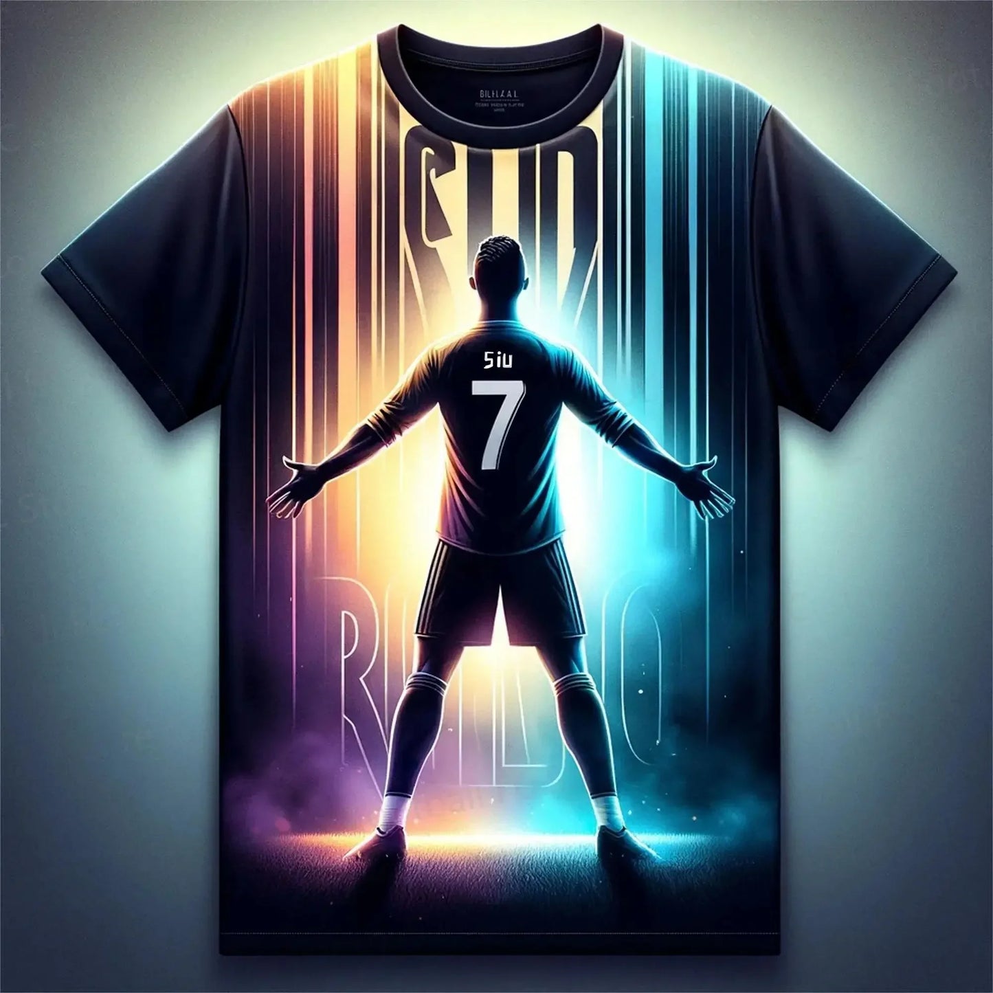 Summer New Children's T-Shirt 3d Printed Ronaldo Boys' Football Training Clothes Kids Sports Breathable Sweat-Absorbent Tops2024