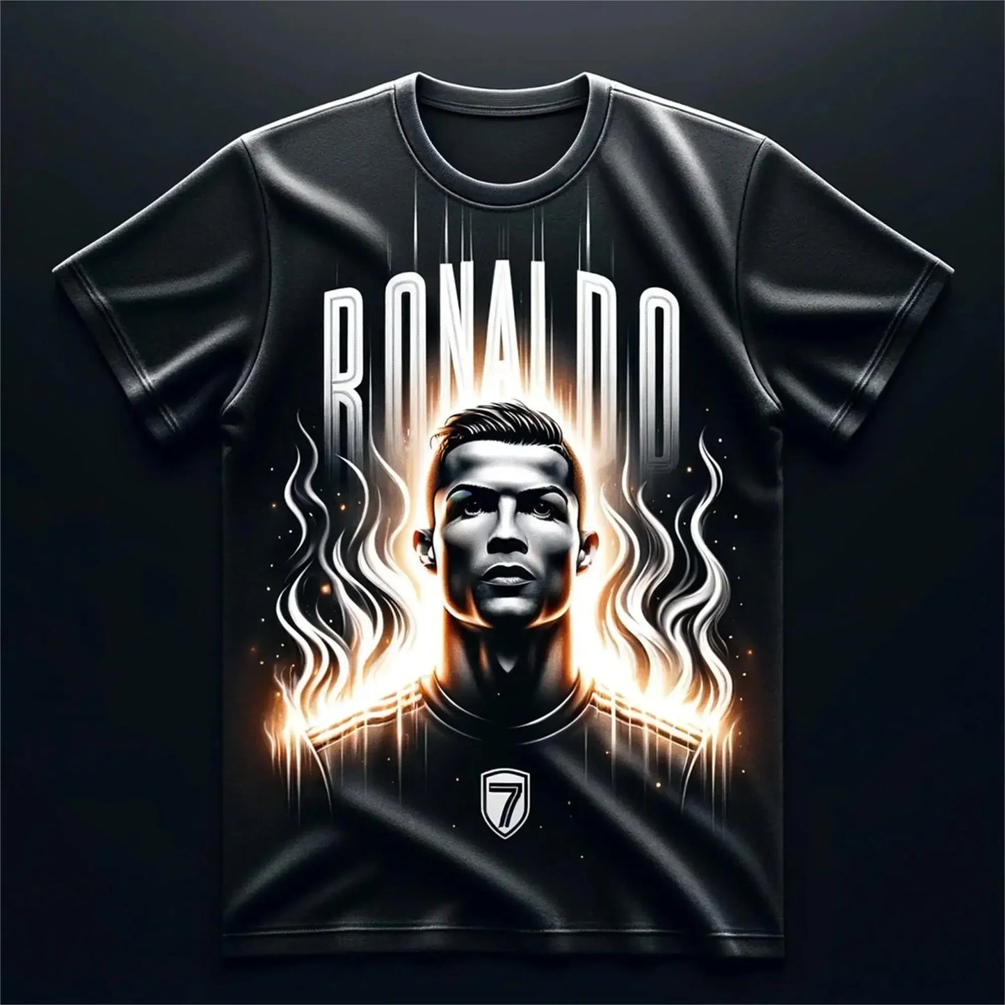 Summer New Children's T-Shirt 3d Printed Ronaldo Boys' Football Training Clothes Kids Sports Breathable Sweat-Absorbent Tops2024