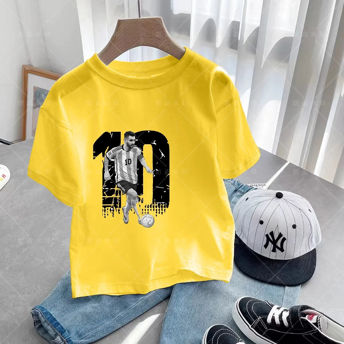 Cristiano Ronaldo Summer Fashion New T-Shirt Football Star Casual Round Neck Boys  Printing Short Sleeve Hip Hop Kids T-Shirt