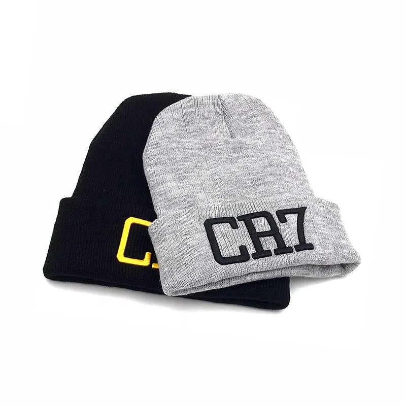 CR7 Beanies Knit cap Winter Caps Skullies Bonnet Cristiano Ronaldo Winter Hats For Men Women Beanie Outdoor Sports Warm Cap 2018